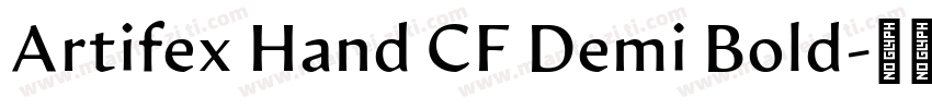 Artifex Hand CF Demi Bold字体转换